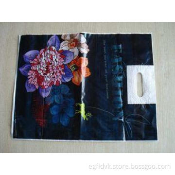 Custom Printed Plastic Bags with Handle for t shirts , prom